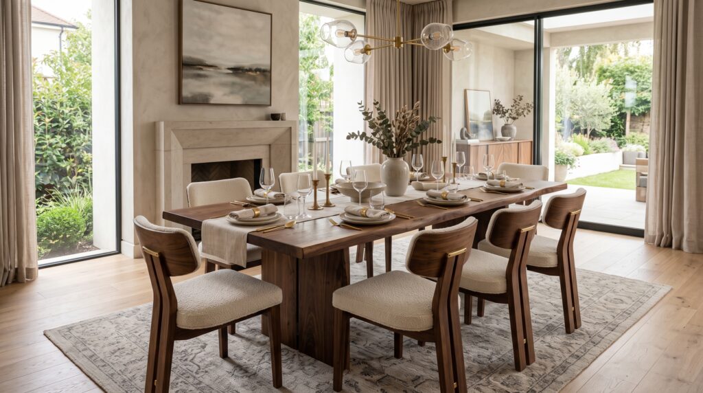luxury wooden dining table chairs 202607021226